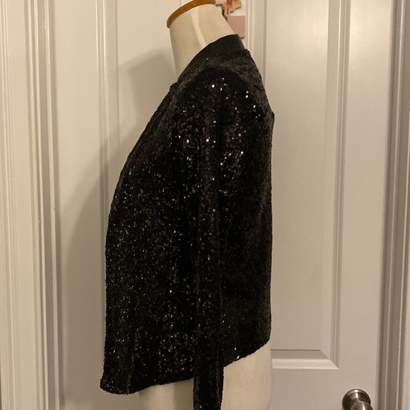 Ella Moss Black Sequin Jacket - size Extra Small ( XS ) - Picture 4 of 8